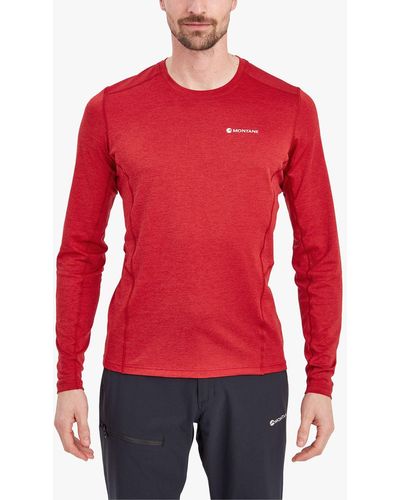 MONTANÉ Dart Recycled Long Sleeve Top - Red