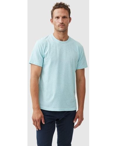 Rodd & Gunn Fairfield Cotton Linen Slim Fit T-shirt - Blue