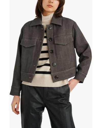 Inwear Tenley Turtleneck Long Sleeve Stripe Jumper - Grey