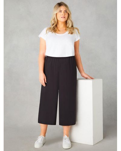 Live Unlimited Curve Pull-on Cropped Trousers - Black