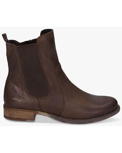 Josef Seibel Sienna 80 Leather Chelsea Boots - Brown