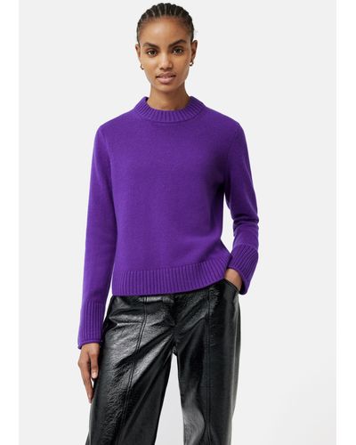 Jigsaw button back drop hem cheap sweater