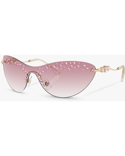 Swarovski Sk7023 Wrap Sunglasses - Pink