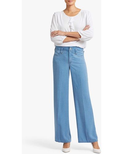 NYDJ Teresa Wide Leg Jeans - Blue