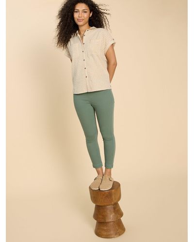 White Stuff Janey Cropped Jeggings - Natural