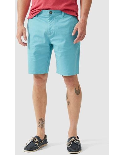 Rodd & Gunn North Thames Stretch Cotton Slim Bermuda Shorts - Blue