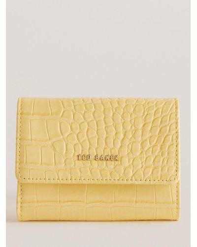 Ted Baker Conilya Small Croc Effect Purse - Natural