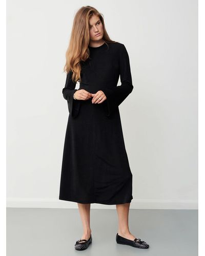 Finery London Oakney Midi A-line Dress - Black