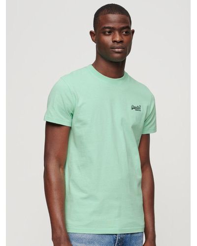 Superdry Organic Cotton Essential Logo T-shirt - Green