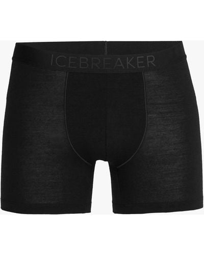 Icebreaker Merino Wool Blend Slim Fit Boxers - Black