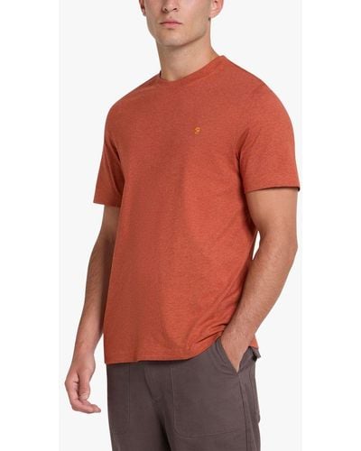 Farah Danny Regular Fit Organic Cotton T-shirt - Red