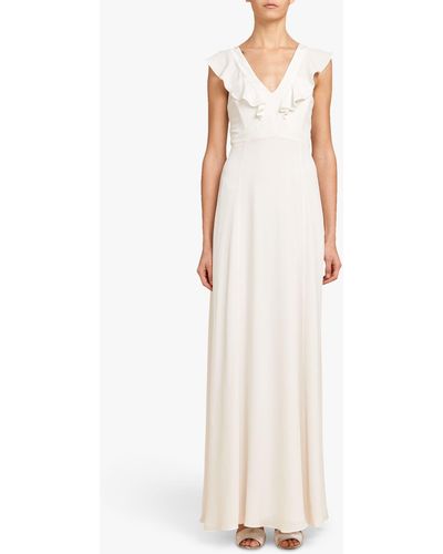 Whistles Eve Silk Wedding Dress - White
