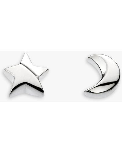 Kit Heath Miniatures Moonlight Stud Earrings - White