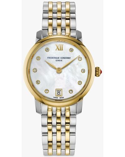 Frederique Constant Fc-220mpwd1s23b Classic Slimline Watch - Metallic