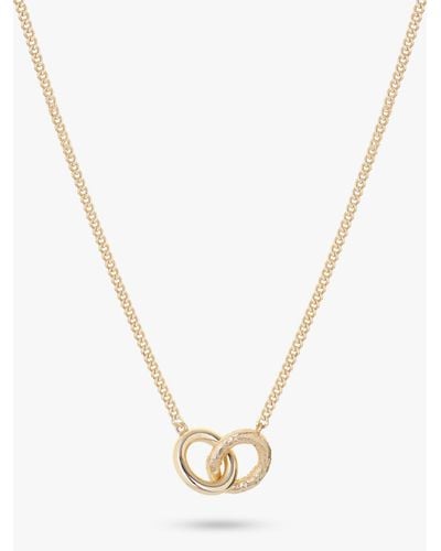 Tutti & Co Daze Double Link Pendant Necklace - Metallic