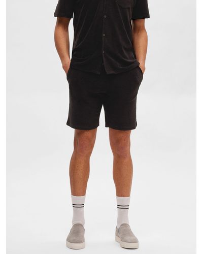 SELECTED Selected Homme Relaxed Fit Shorts - Black