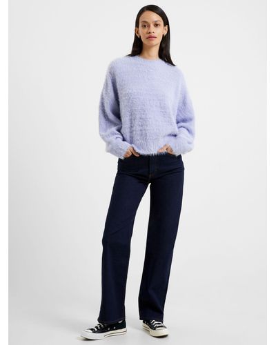 French Connection Meena Fluffy Jumper - Blue