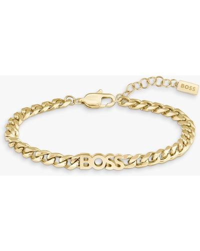 BOSS Kassy Curb Chain Bracelet - Metallic