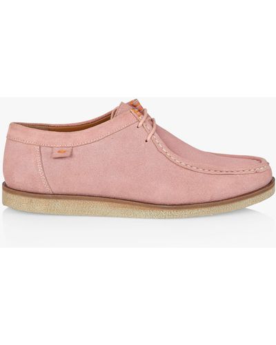 Silver Street London Sydney Suede Moccasin Boots - Pink