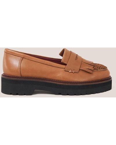 White Stuff Elva Chunky Leather Loafer - Brown