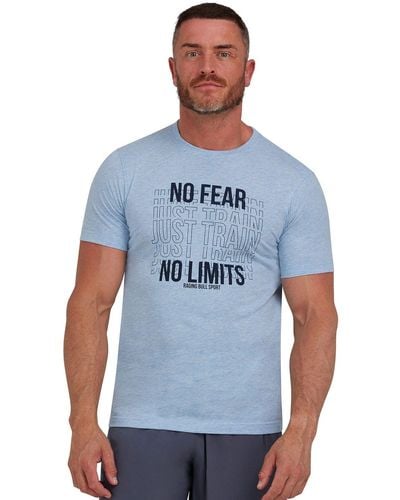 Raging Bull No Fear Just Train T-shirt - Blue