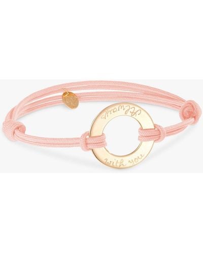 Merci Maman Personalised Eternity Bracelet - Pink