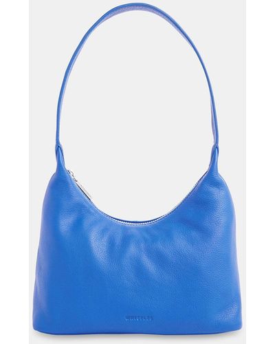 Whistles Emmie Top Handle Leather Shoulder Bag - Blue