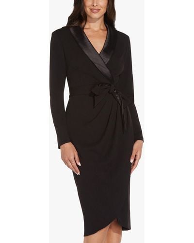 Shop Saint Laurent Long Tuxedo Dress Coat In Grain De Poudre | Saks Fifth  Avenue
