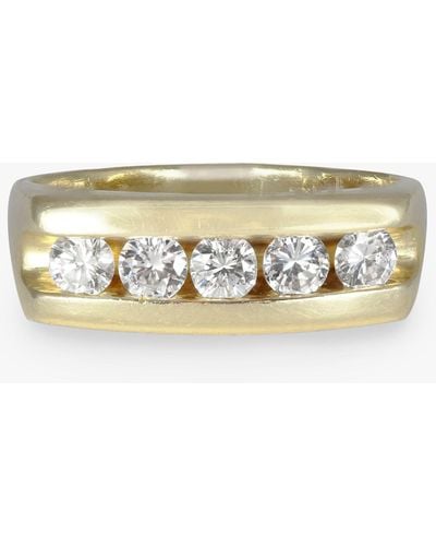 Kojis 14ct Yellow Gold Diamond Second Hand Ring - Metallic