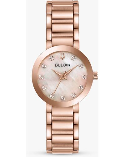 Bulova Modern Diamond Bracelet Strap Watch - Multicolour