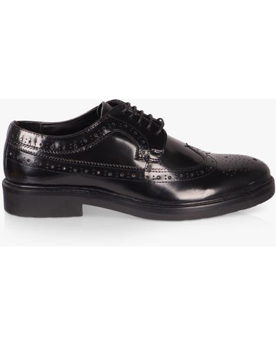 Silver Street London Chigwell Leather Brogues - Black