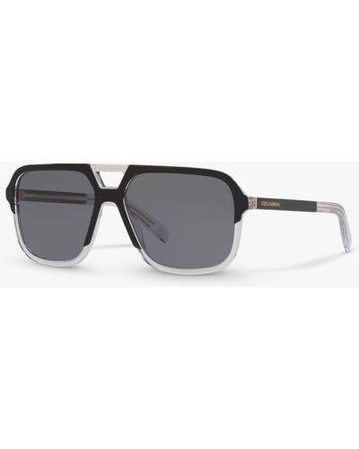 Dolce & Gabbana Dg4354 Polarised Square Sunglasses - Black