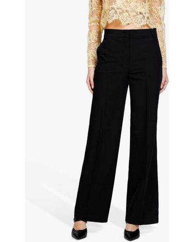 Sisley Flare Fit Stretch Trousers - Black