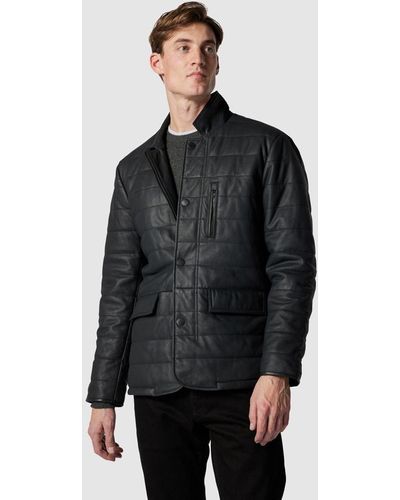 Rodd & Gunn Ashwell Leather Jacket - Black