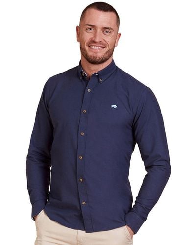 Raging Bull Classic Oxford Shirt - Blue