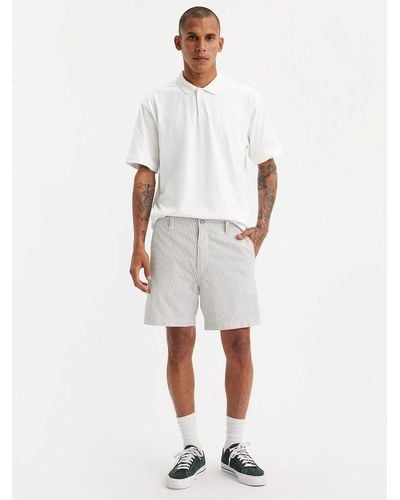 Levi's Xx Chino Authentic Marlon Stripe Shorts - White
