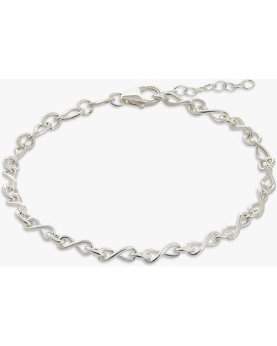 Simply Silver Infinity Link Chain Bracelet - Natural