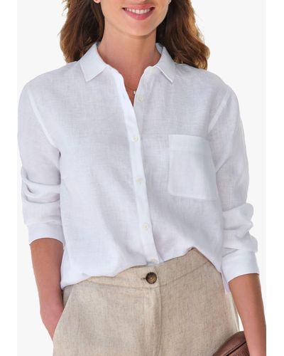 Pure Collection New Linen Shirt - White