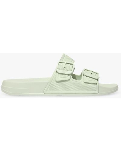 Fitflop Iqushion 2 Bar Buckle Sliders - Green