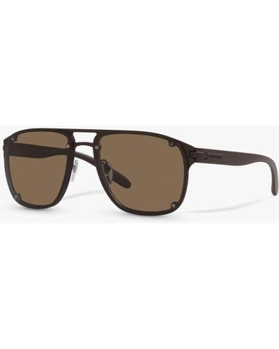 BVLGARI Bv5058 Rectangular Sunglasses - Brown