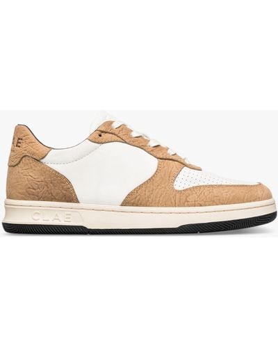 CLAE Malone Apple Low Top Trainers - Natural