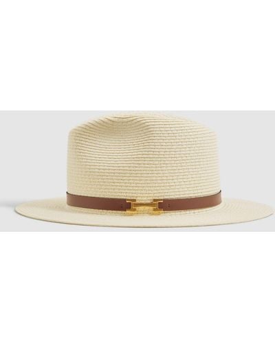 Reiss Gigi Paper Straw Sun Hat - Natural
