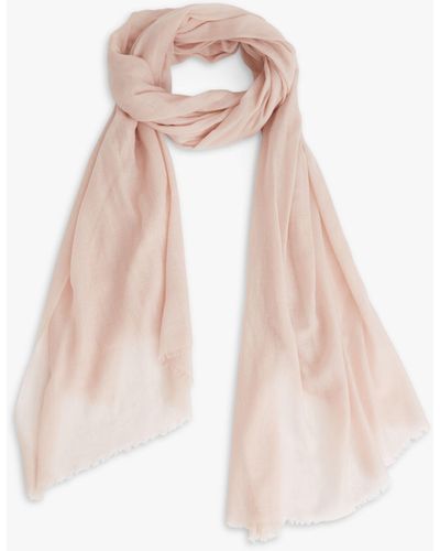 Reiss Heidi Wool And Cashmere Scarf - Pink