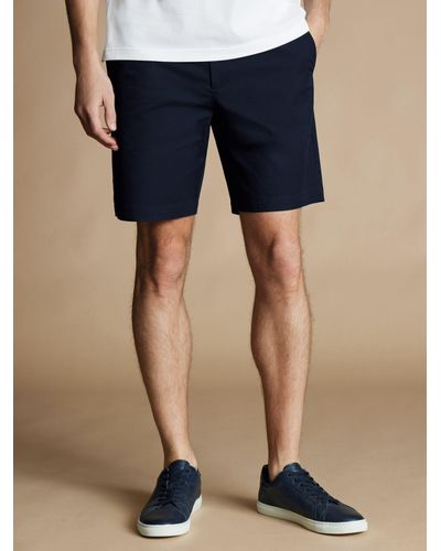 Charles Tyrwhitt Chino Cotton Shorts - Blue