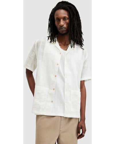 AllSaints Indio Short Sleeve Shirt - White