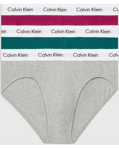Calvin Klein Cotton Stretch Hip Briefs - White