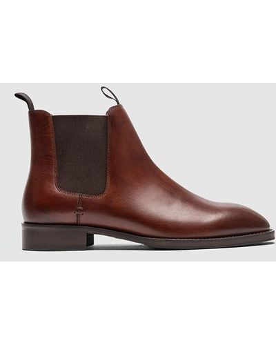 Rodd & Gunn Farmlands Leather Chelsea Boots - Brown