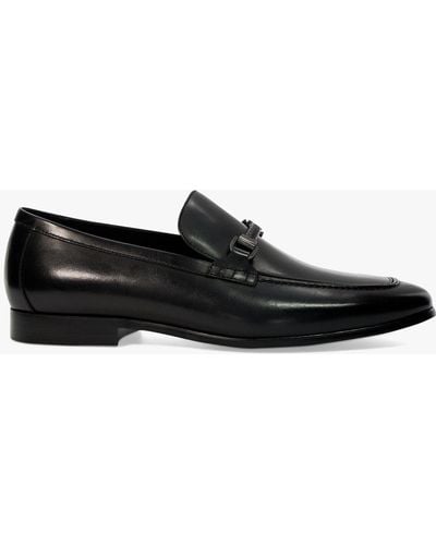 Dune Scilly Leather Loafers - Black