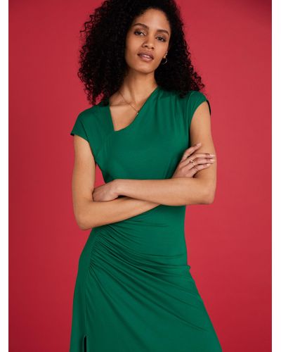 Baukjen Landry Asymmetrical Midi Dress - Green