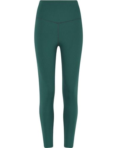 GIRLFRIEND COLLECTIVE High Rise Compression Ribbed 7/8 Leggings - Green